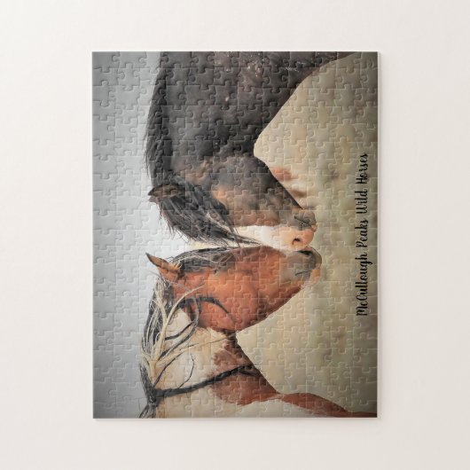 McCullough Peaks Wild Horses Legpuzzel (Verticaal)
