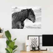 McCullough Peaks Wild Horses Poster (Thuiskantoor)