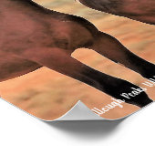 McCullough Peaks Wild Horses Poster (Hoek)