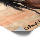 McCullough Peaks Wild Horses Poster (Hoek)