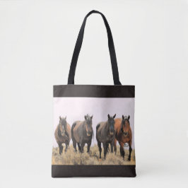 McCullough Peaks Wild Horses Tote Bag