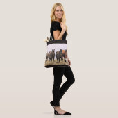 McCullough Peaks Wild Horses Tote Bag (Op model)