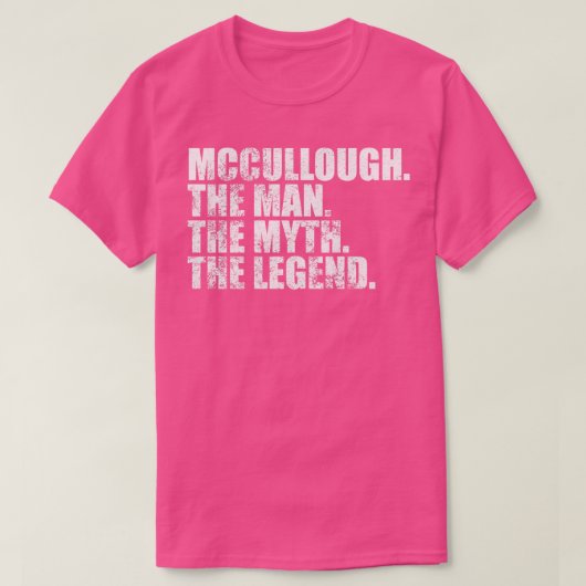 McculloughMccullough Achternaam Mccullough laatste T-shirt (Design voorkant)