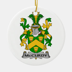 McCurdy Family Crest Keramisch Ornament