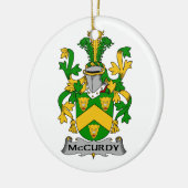 McCurdy Family Crest Keramisch Ornament (Links)