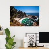 McCway-Herfsten in Julia Pfeiffer Burns natuurpark Poster (Thuiskantoor)