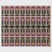 mcd clown kwaad kostuum partij visioenen cadeaupapier (Vlak)