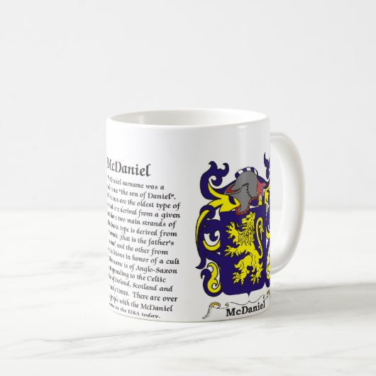 McDaniel Family Coat of Arm mok (Voorkant rechts)