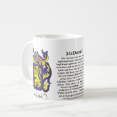 McDaniel Family Coat of Arm mok (Voorkant links)