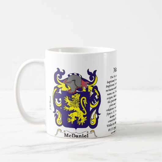 McDaniel Family Coat of Arm mok (Links)