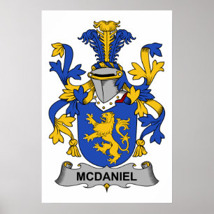 McDaniel Family Crest Poster