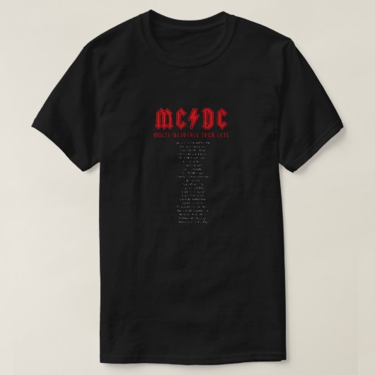 MCDC Multi-Universe Tour T-Shirt (Design voorkant)
