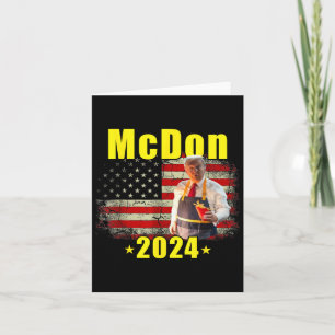 Mcdon 2024 Funny Donald Trump Franse friet koken F Kaart