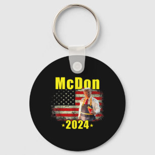 McDon 2024 Grappig Donald Trump Frans Fry Koken F Sleutelhanger