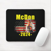 Mcdon 2024 Grappige Donald Trump Franse Frites Kok Muismat (Met muis)