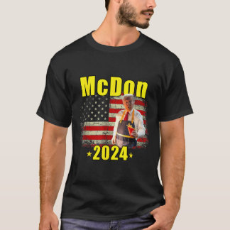 Mcdon 2024 Grappige Donald Trump Franse Frites Kok T-shirt