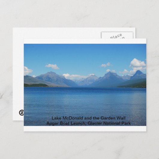 McDonald/Apgar Boat Launch briefkaart (Voorkant / Achterkant)