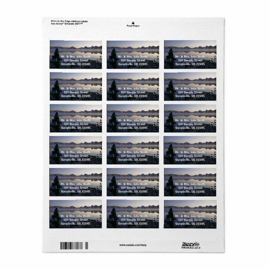 McDonald bij Sunrise I Etiket (Full Sheet)