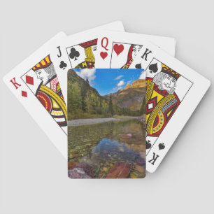 McDonald Creek in de herfst met Garden Wall Pokerkaarten