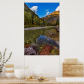 McDonald Creek in de herfst met Garden Wall Poster (Keuken)