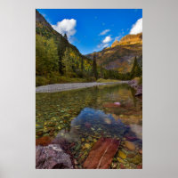 McDonald Creek in de herfst met Garden Wall