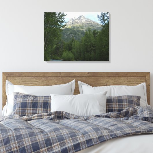 McDonald Creek in Glacier National Park Canvas Afdruk (Insitu (Slaapkamer))
