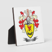 McDonald Family Crest Coat of Arms Fotoplaat (Voorkant)