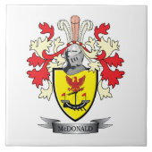 McDonald Family Crest Coat of Arms Tegeltje (Voorkant)