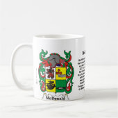 McDonald Family Crest op een mok (Links)