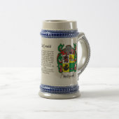 McDonald Family Crest Stein Bierpul (Voorkant rechts)