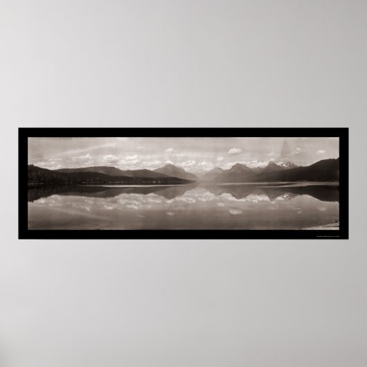McDonald Glacier Foto 1915 Poster (Voorkant)