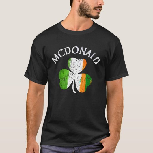 McDonald Irish familienaam T Shirt (Voorkant)