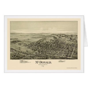 McDonald, PA Panoramic Map - 1897