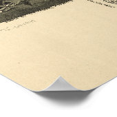 McDonald Pennsylvania 1897 Antiek Panorama Poster (Hoek)