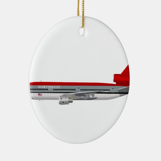 McDonnell Douglas DC-10 Northwest N234NW Keramisch Ornament (Rechts)