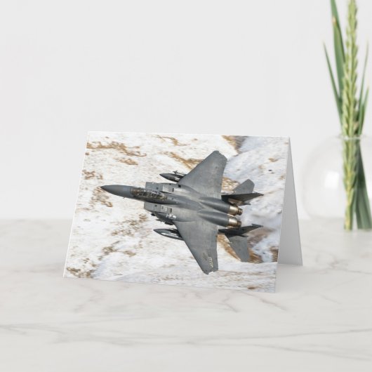 McDonnell Douglas F-15 Eagle Wenskaart Kaart (Voorkant)