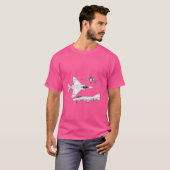 McDonnell Douglas F-4 Phantom II Blueprint Vliegtu T-shirt (Voorkant volledig)