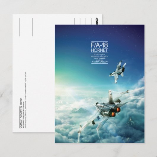 McDonnell Douglas F/A-18 Hornet briefkaart (Voorkant / Achterkant)