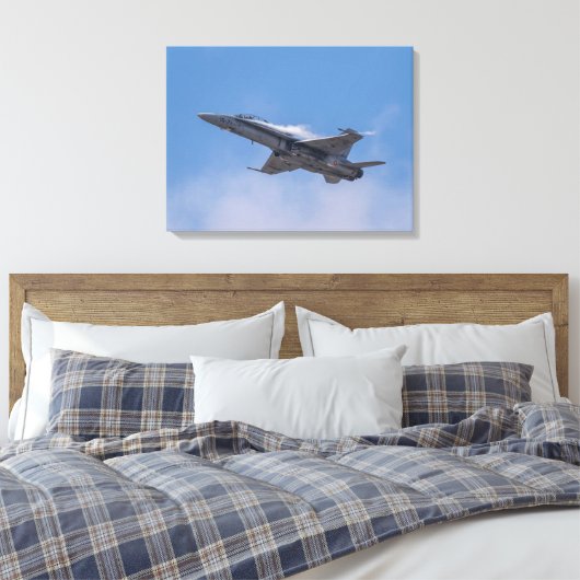 McDonnell Douglas F/A-18 Hornet Canvas Afdruk (Insitu (Slaapkamer))