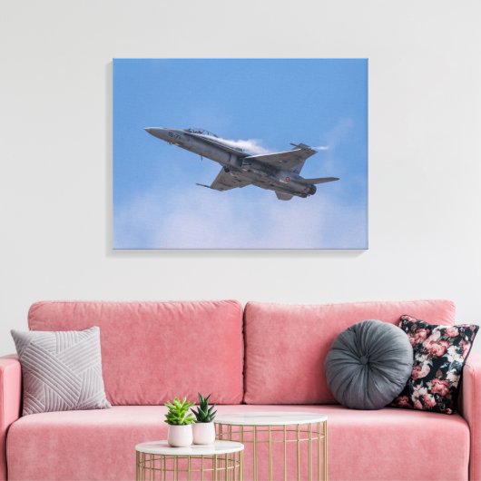 McDonnell Douglas F/A-18 Hornet Canvas Afdruk (Insitu (Woonkamer))