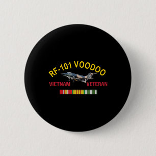 McDonnell F-101 Voodoo Vietnam Veteraan RF-101 Voo Ronde Button 5,7 Cm