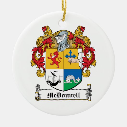 McDonnell Family Crest Keramisch Ornament (Voorkant)
