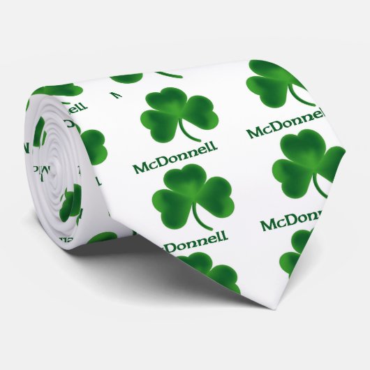 McDonnell Shamrock Stropdas (Opgerold)