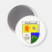 McDonnell Wapen/Familie Crest Magneet (Voorkant / Achterkant)