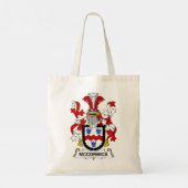 McDonough Coat of Arms Family Crest Tote Bag (Achterkant)