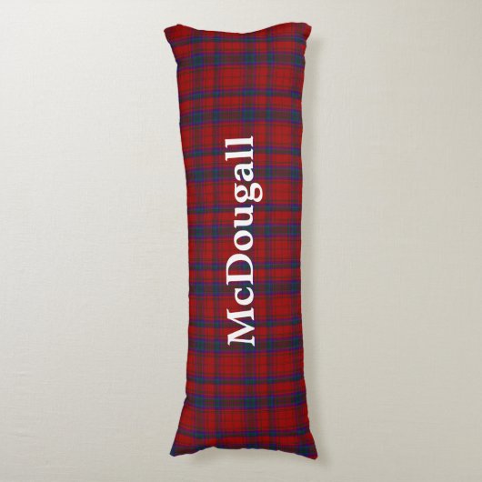 McDougall Clan Tartan Pset Body Pillow Lichaamskussen (Voorkant Verticaal)