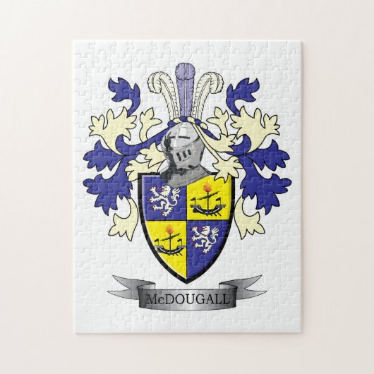 McDougall Family Crest Coat of Arms Legpuzzel (Verticaal)