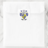 McDougall Family Crest Coat of Arms Vierkante Sticker (Tas)