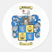 McDougall Ronde Sticker (Voorkant)