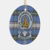 McDowell Crest + Tartan Circle Ornament (Rechts)